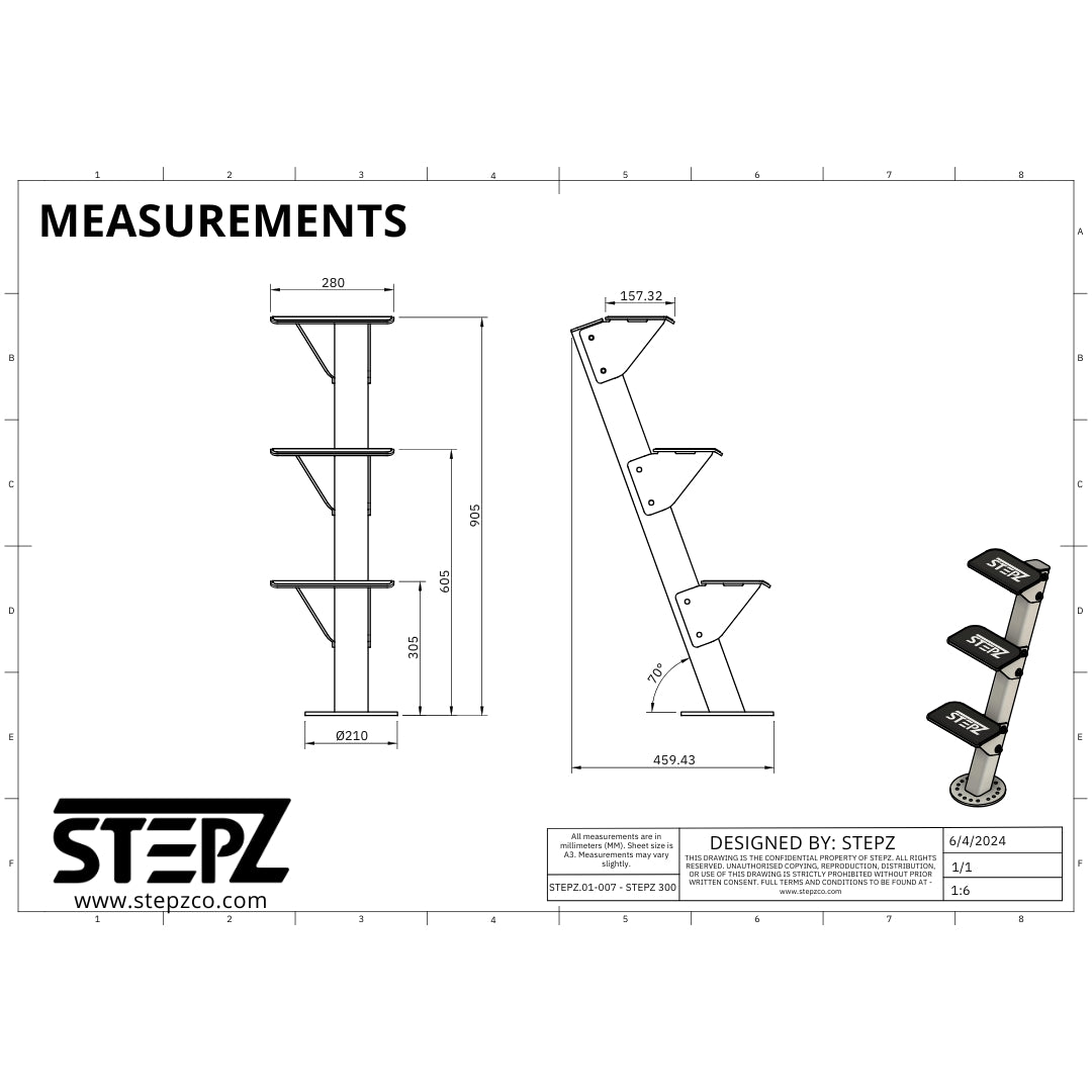 Boat Trailer Ladder - STEPZ 300