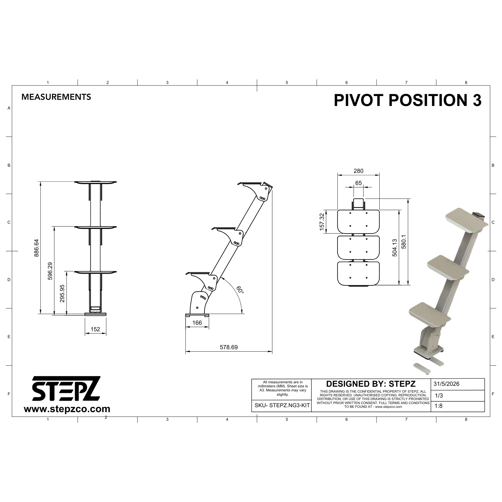 STEPZ Next-Gen Boat Trailer Ladder – Stepz